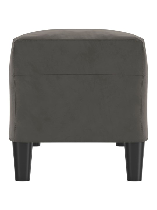 Lavice tmavě šedá 100 x 35 x 41 cm samet