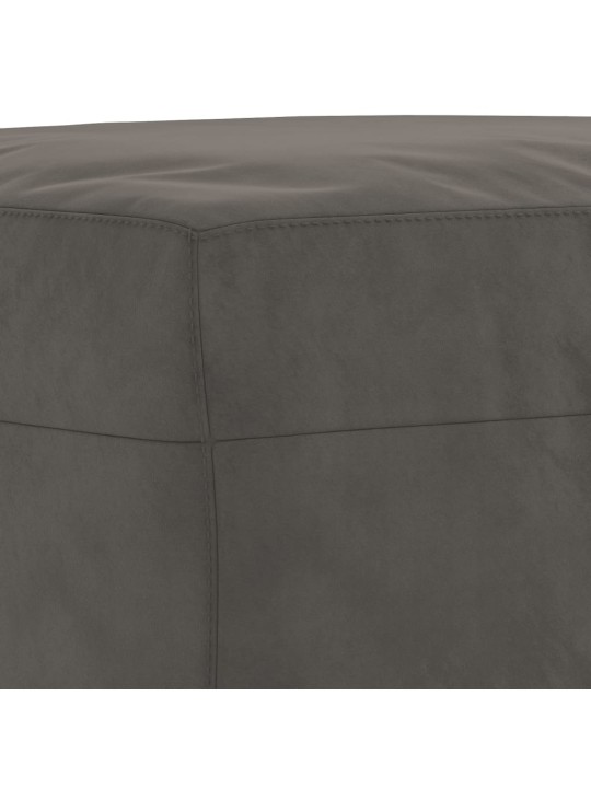 Lavice tmavě šedá 100 x 35 x 41 cm samet