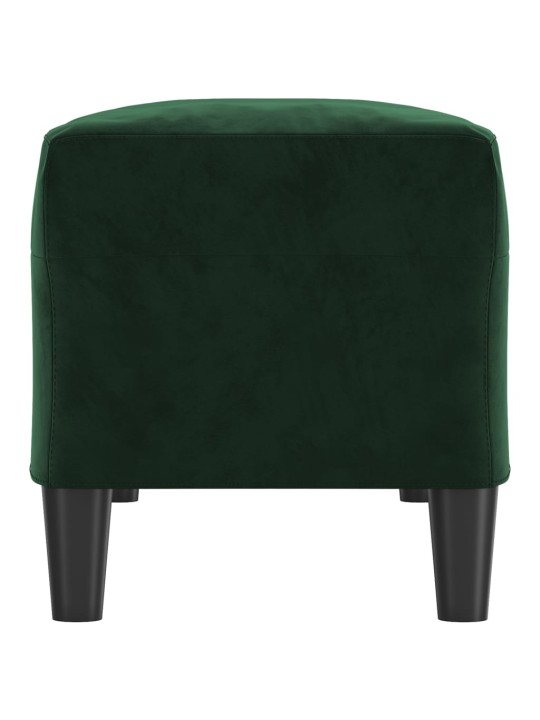 Lavice tmavě zelená 100x35x41 cm samet