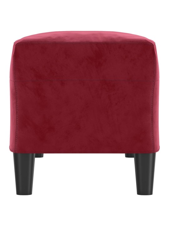 Lavice vínová 100x35x41 cm samet