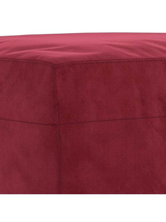 Lavice vínová 100x35x41 cm samet