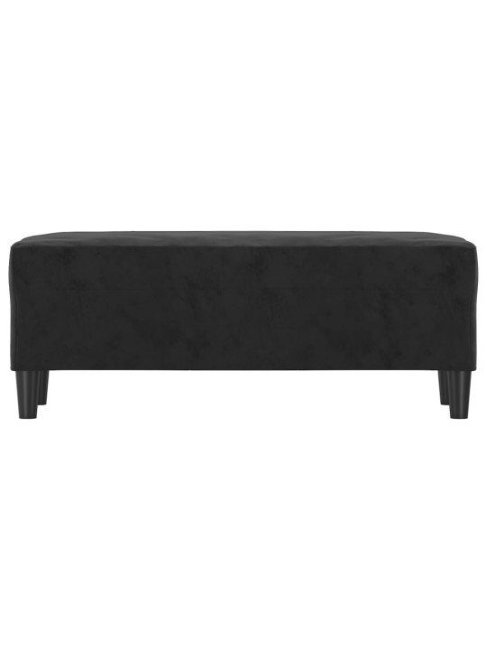 Lavice černá 100 x 35 x 41 cm samet