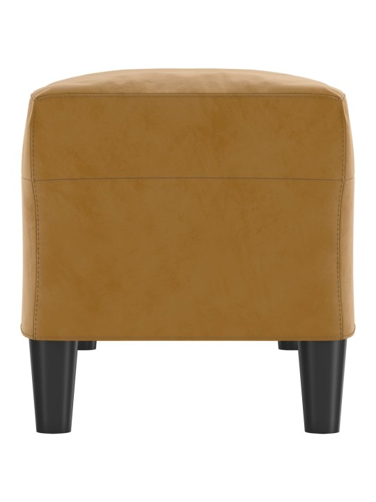 Lavice hnědá 100 x 35 x 41 cm samet