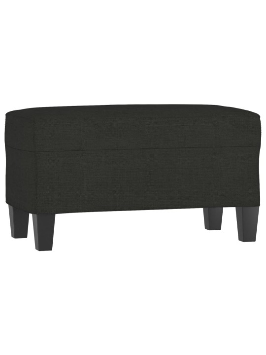 Lavice černá 70 x 35 x 41 cm textil