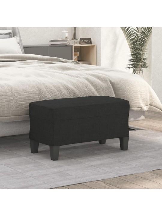 Lavice černá 70 x 35 x 41 cm textil