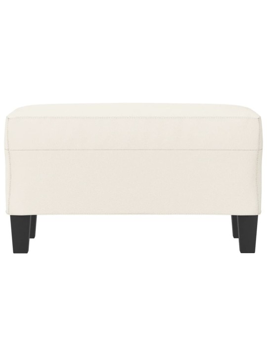 Lavice krémová 70x35x41 cm umělá kůže