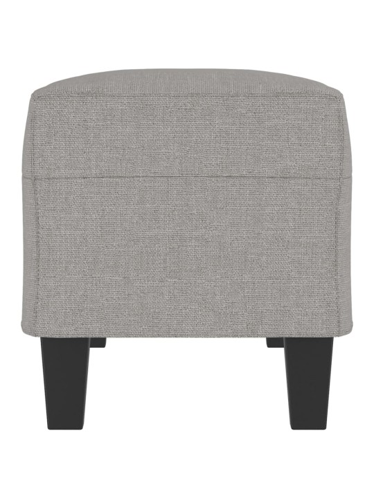 Lavice světle šedá 100 x 35 x 41 cm textil