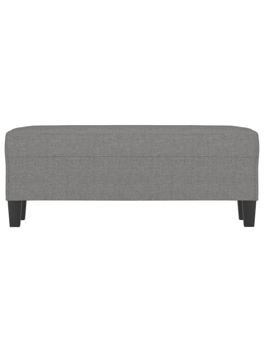Lavice tmavě šedá 100 x 35 x 41 cm textil