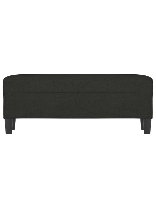 Lavice černá 100 x 35 x 41 cm textil