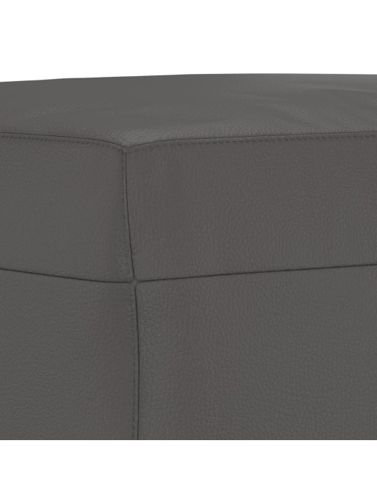 Lavice šedá 100x35x41 cm umělá kůže