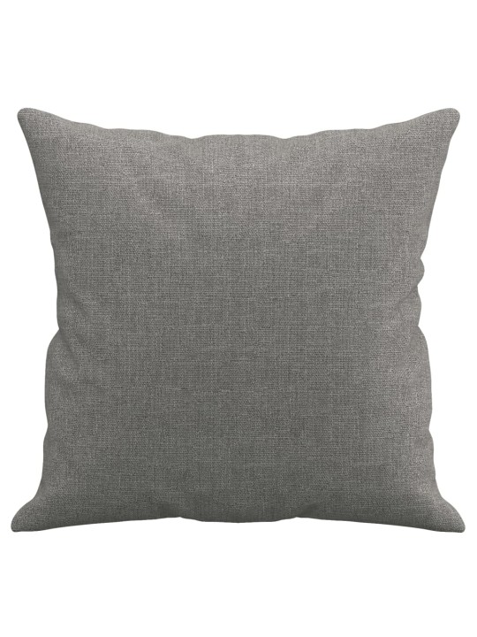 Dekorační polštáře 2 ks tmavě šedé 40 x 40 cm textil