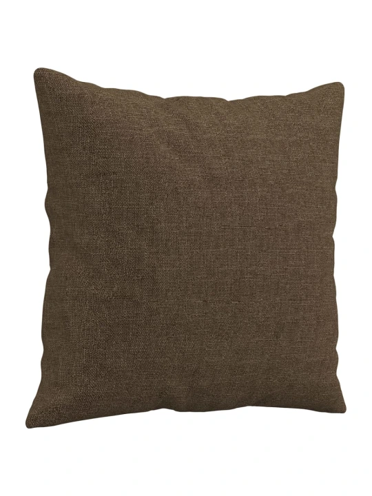 Dekorační polštáře 2 ks hnědé 40 x 40 cm textil