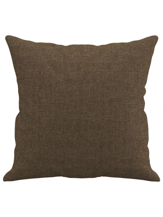 Dekorační polštáře 2 ks hnědé 40 x 40 cm textil