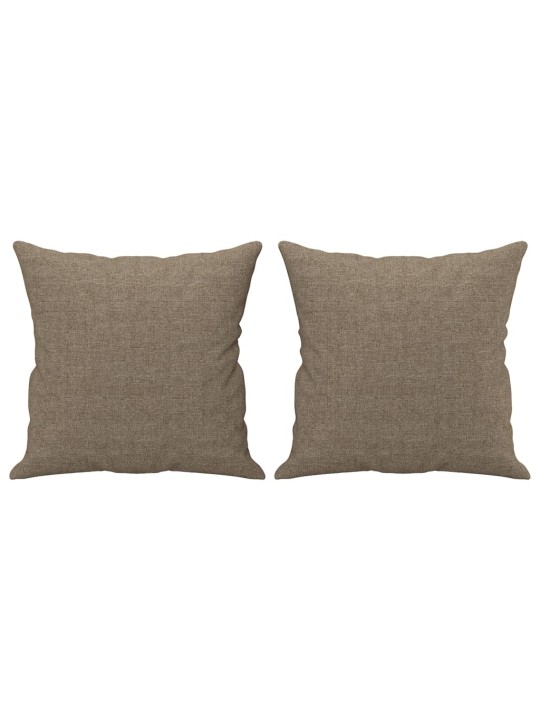 Dekorační polštáře 2 ks taupe 40 x 40 cm textil