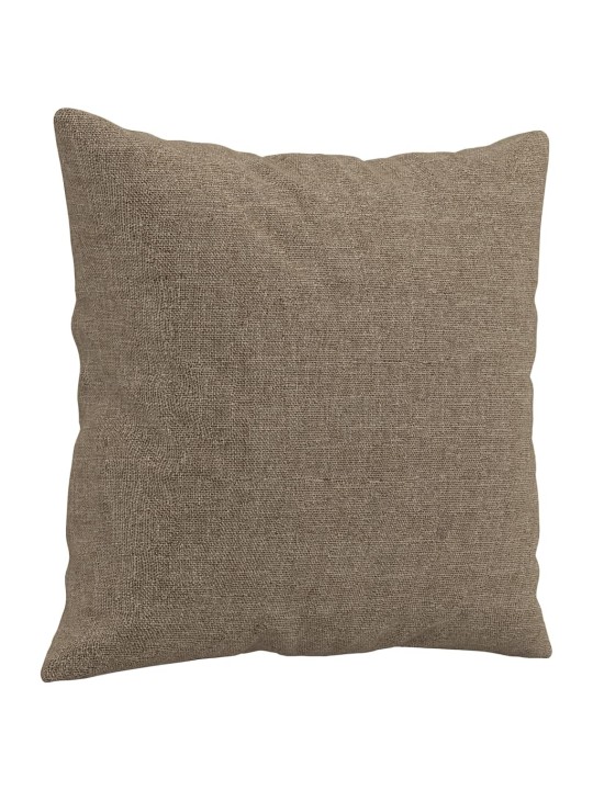 Dekorační polštáře 2 ks taupe 40 x 40 cm textil