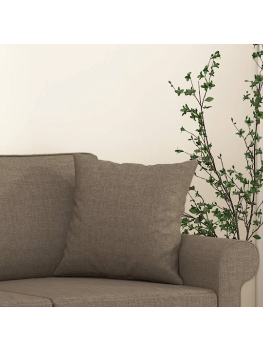 Dekorační polštáře 2 ks taupe 40 x 40 cm textil
