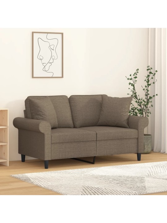 Dekorační polštáře 2 ks taupe 40 x 40 cm textil