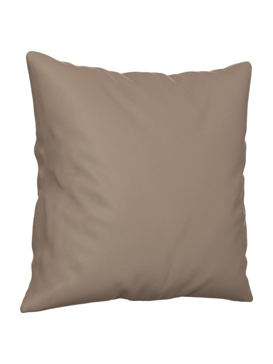 Dekorační polštáře 2 ks taupe 40 x 40 cm tkanina z mikrovlákna