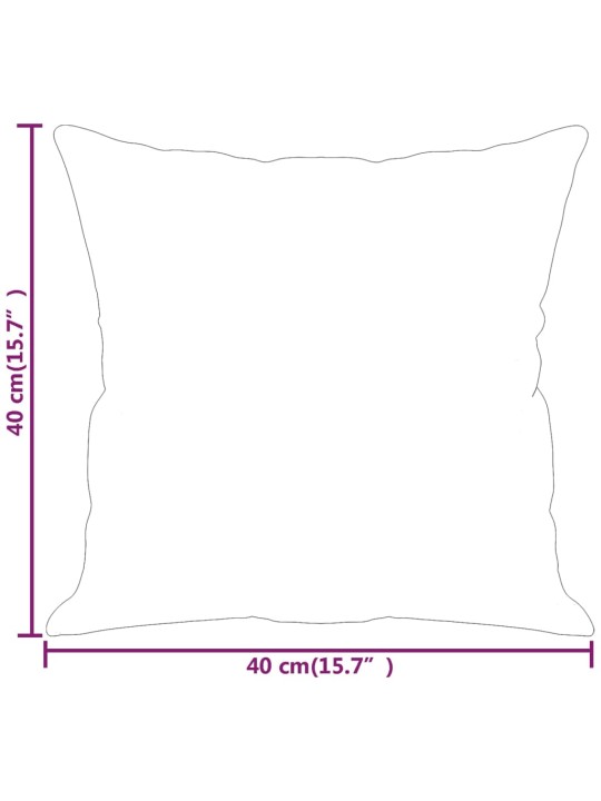 Dekorační polštáře 2 ks taupe 40 x 40 cm tkanina z mikrovlákna