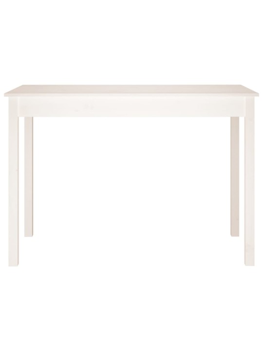 Jídelní stůl bílý 110 x 55 x 75 cm masivní borové dřevo