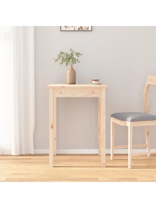 Jídelní stůl 55 x 55 x 75 cm masivní borové dřevo