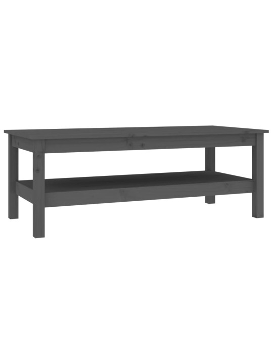 Konferenční stolek šedý 110 x 50 x 40 cm masivní borové dřevo