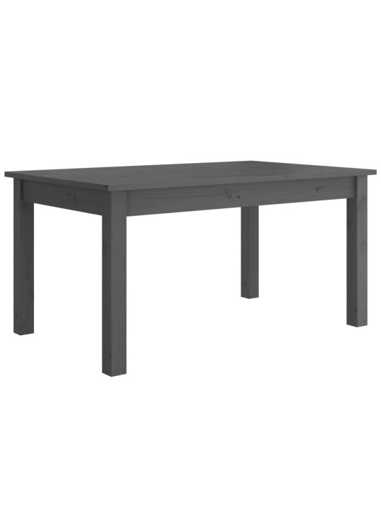 Konferenční stolek šedý 80 x 50 x 40 cm masivní borové dřevo