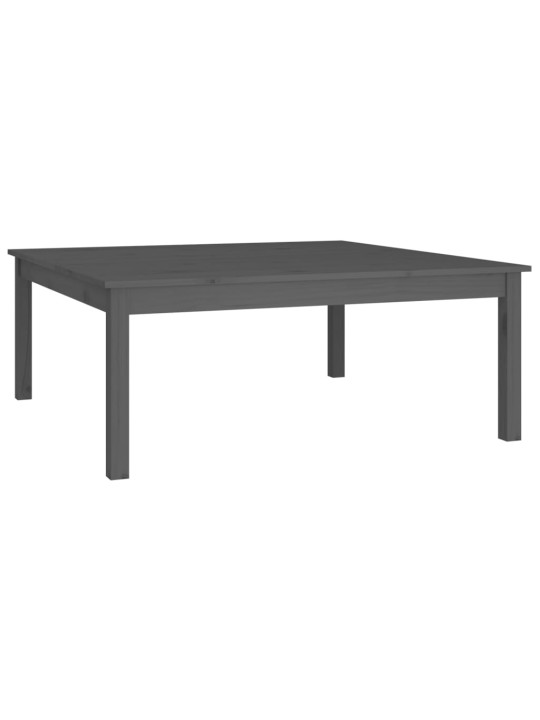 Konferenční stolek šedý 100 x 100 x 40 cm masivní borové dřevo