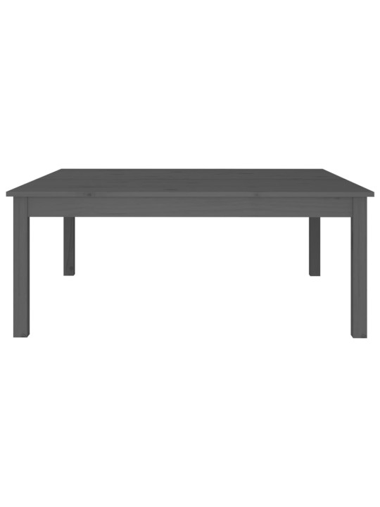 Konferenční stolek šedý 100 x 100 x 40 cm masivní borové dřevo