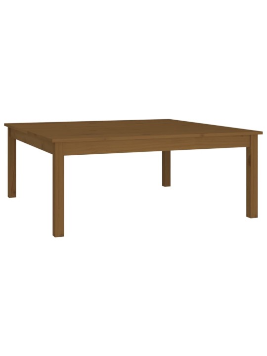 Konferenční stolek medově hnědý 100x100x40 cm masivní borovice