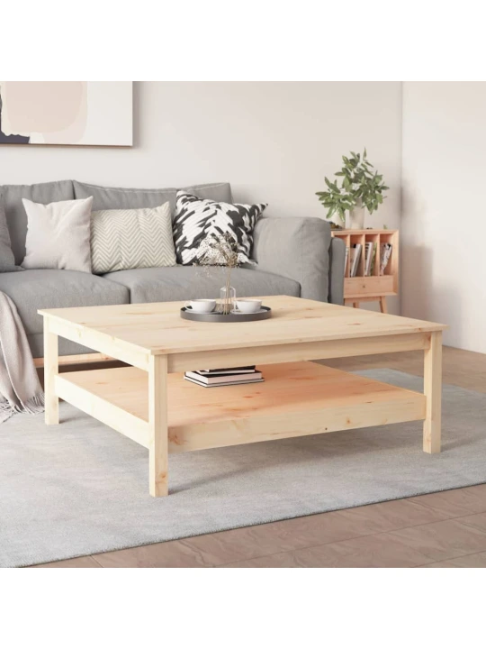 Konferenční stolek 100 x 100 x 40 cm masivní borové dřevo