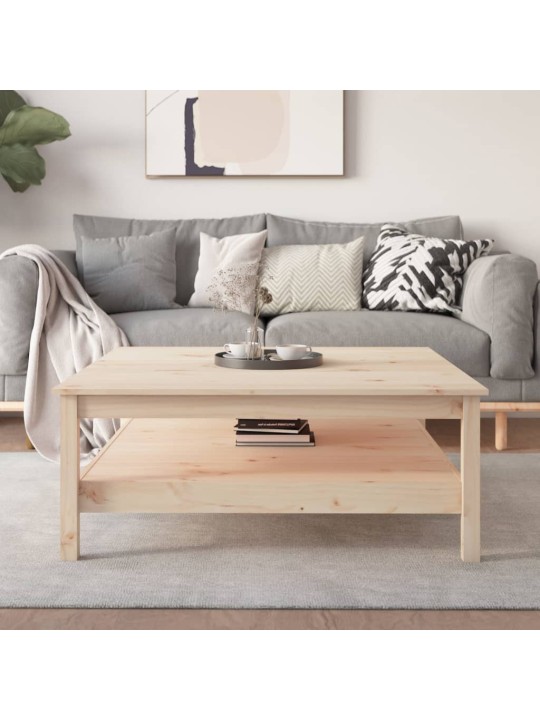 Konferenční stolek 100 x 100 x 40 cm masivní borové dřevo