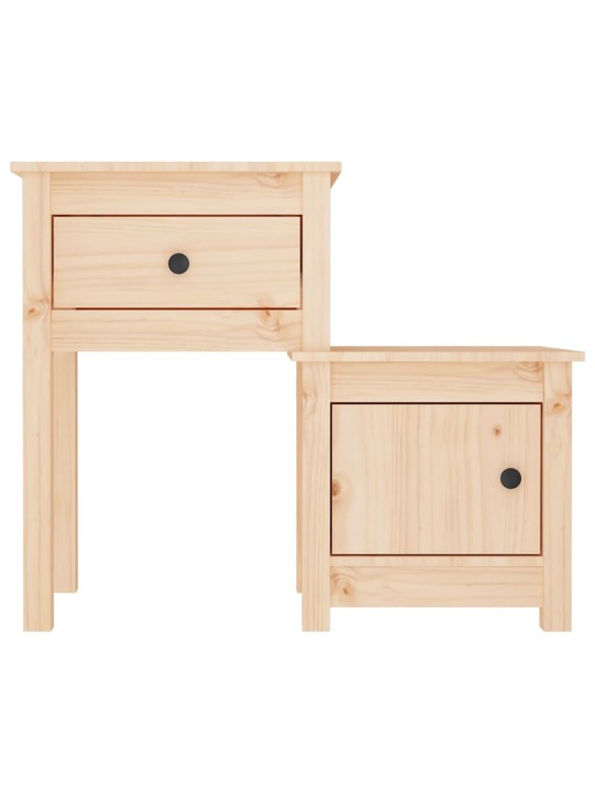 Noční stolky 2 ks 79,5 x 38 x 65,5 cm masivní borové dřevo