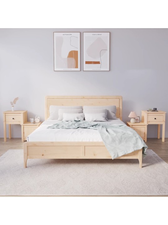 Noční stolky 2 ks 79,5 x 38 x 65,5 cm masivní borové dřevo
