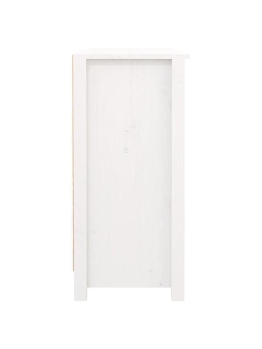 Příborník bílý 100 x 35 x 74,5 cm masivní borové dřevo
