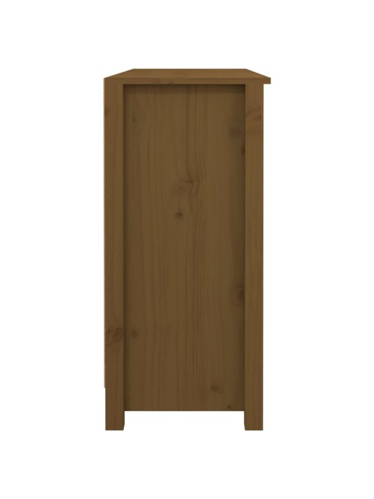 Příborník medově hnědý 100 x 35 x 74,5 cm masivní borové dřevo