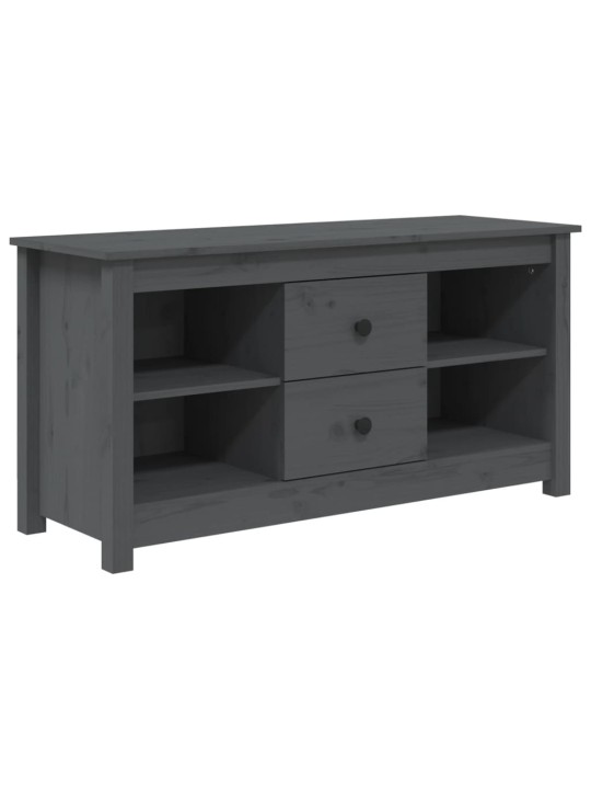 TV skříňka šedá 103 x 36,5 x 52 cm masivní borové dřevo