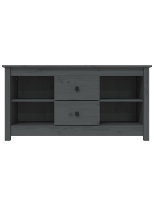 TV skříňka šedá 103 x 36,5 x 52 cm masivní borové dřevo