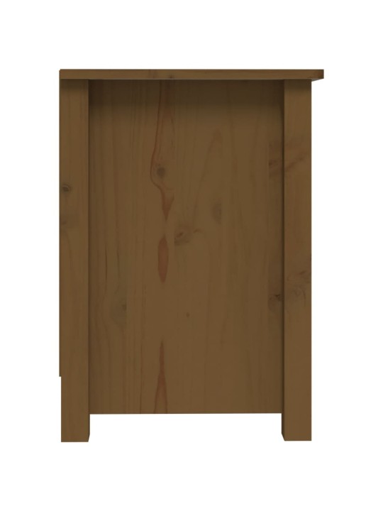 TV skříňka medově hnědá 103 x 36,5 x 52 cm masivní borové dřevo