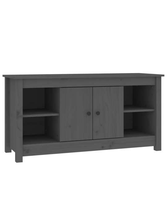 TV skříňka šedá 103 x 36,5 x 52 cm masivní borové dřevo