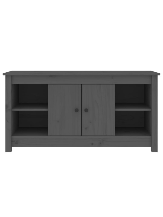 TV skříňka šedá 103 x 36,5 x 52 cm masivní borové dřevo