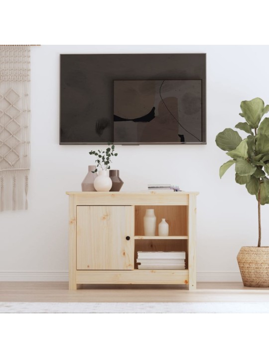 TV skříňka 70 x 36,5 x 52 cm masivní borové dřevo