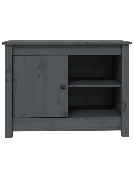 TV skříňka šedá 70 x 36,5 x 52 cm masivní borové dřevo