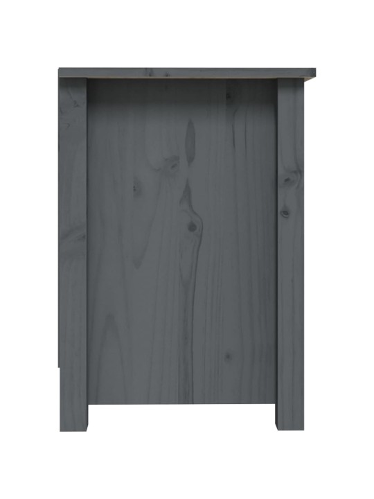 TV skříňka šedá 70 x 36,5 x 52 cm masivní borové dřevo