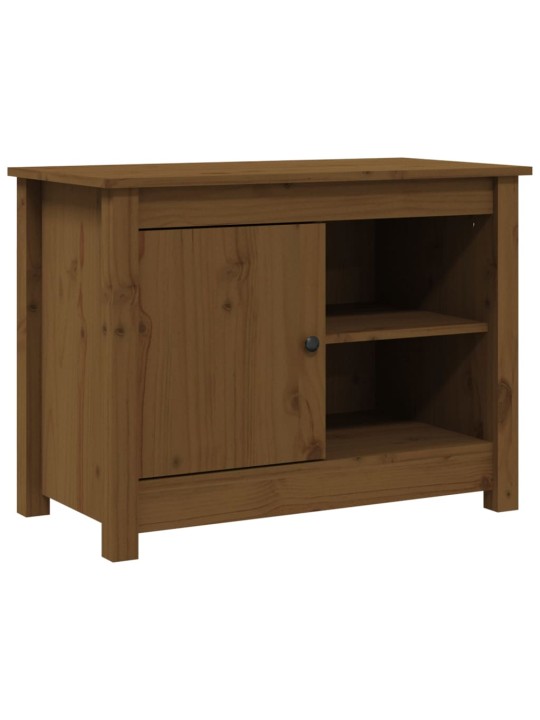 TV skříňka medově hnědá 70 x 36,5 x 52 cm masivní borové dřevo