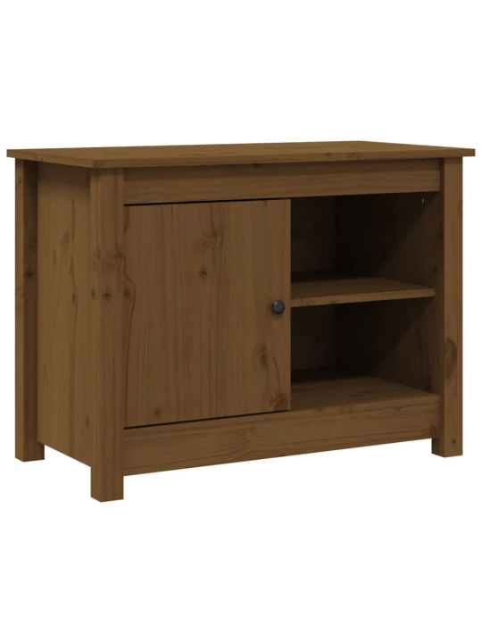 TV skříňka medově hnědá 70 x 36,5 x 52 cm masivní borové dřevo