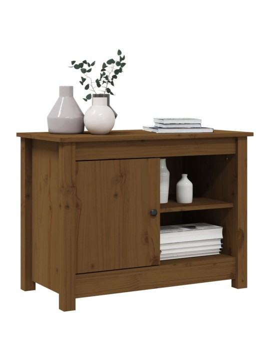 TV skříňka medově hnědá 70 x 36,5 x 52 cm masivní borové dřevo