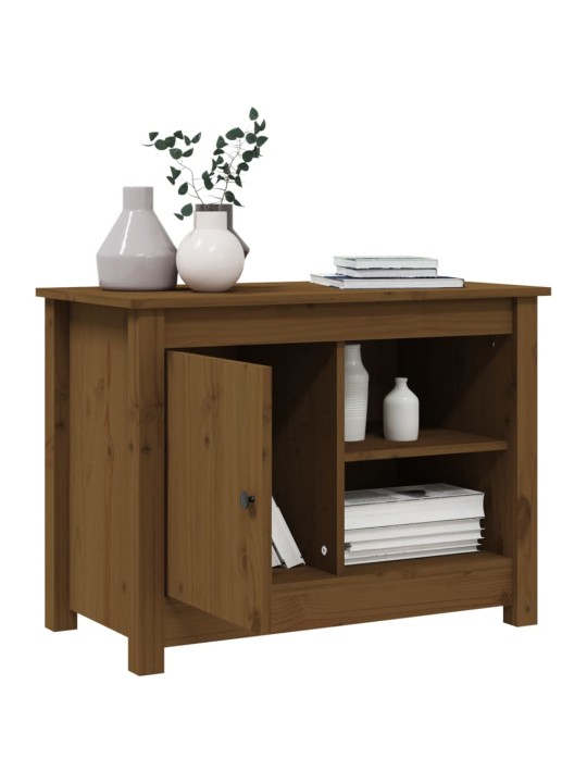 TV skříňka medově hnědá 70 x 36,5 x 52 cm masivní borové dřevo