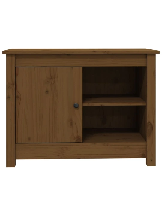 TV skříňka medově hnědá 70 x 36,5 x 52 cm masivní borové dřevo