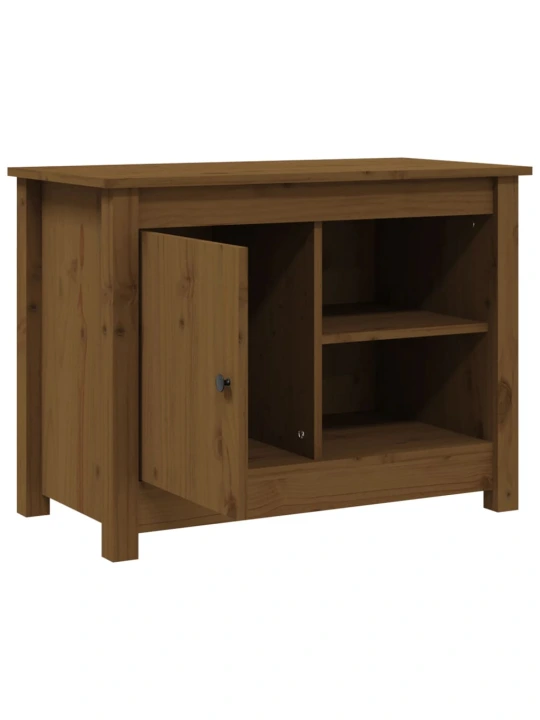 TV skříňka medově hnědá 70 x 36,5 x 52 cm masivní borové dřevo